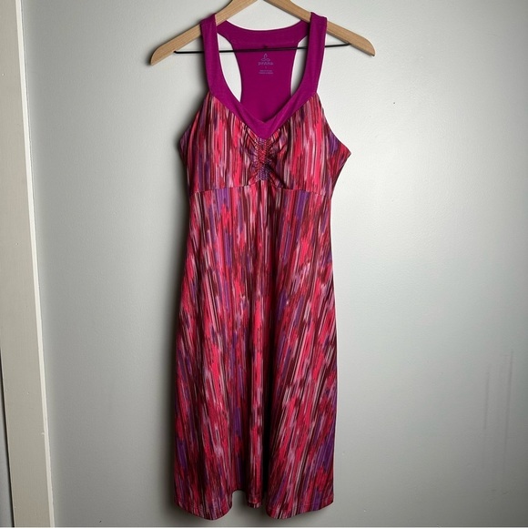 Prana Shauna Active Dress, Size L, Azalea Rainblur Pink Purple - Picture 1 of 10